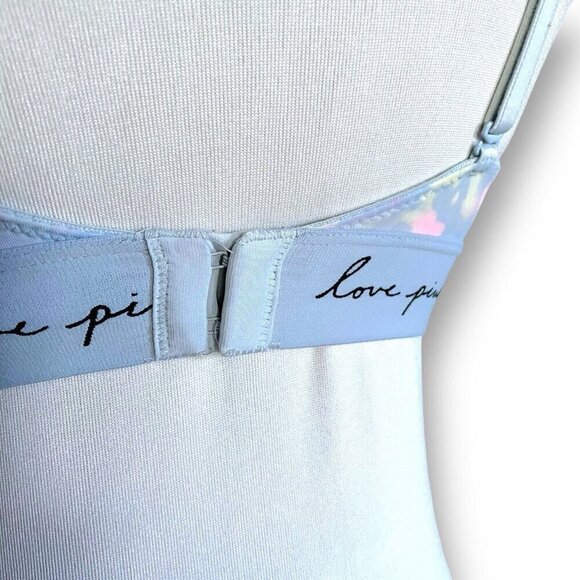 Victorias Secret 34C Bra Blue Tie Dye Wear Everywhere Wireless Lightly Lined - Picture 5 of 6